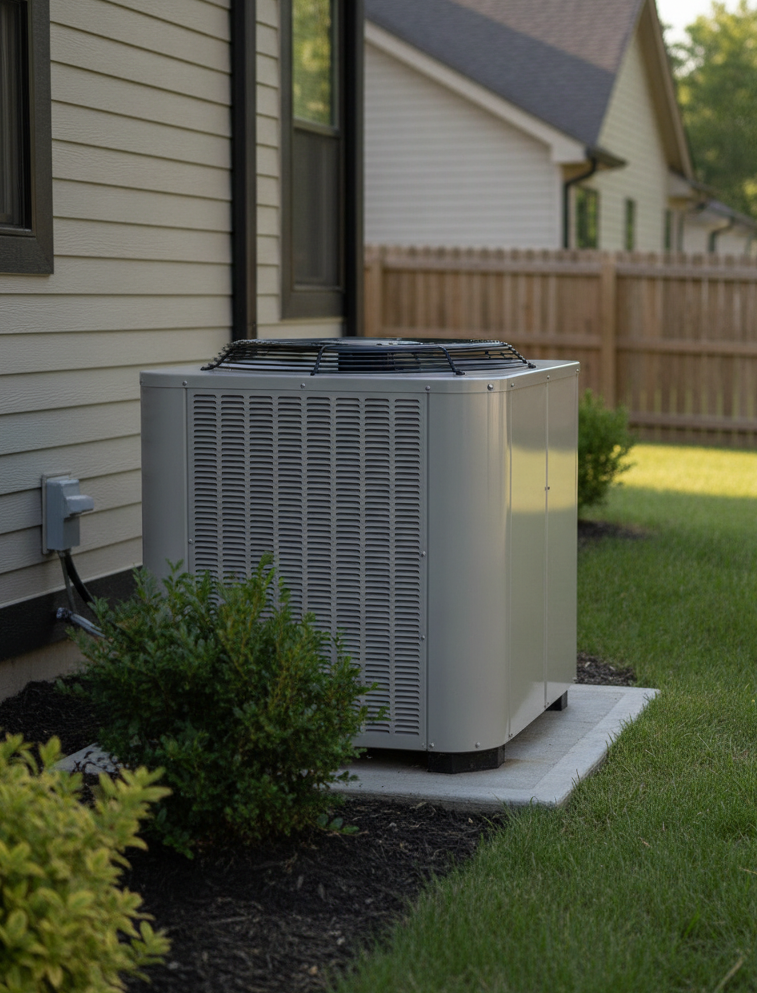 outdoor central air conditioner condenser unit